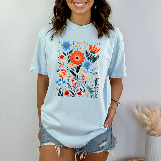 Cottagecore Floral | Garment Dyed Short Sleeve Tee