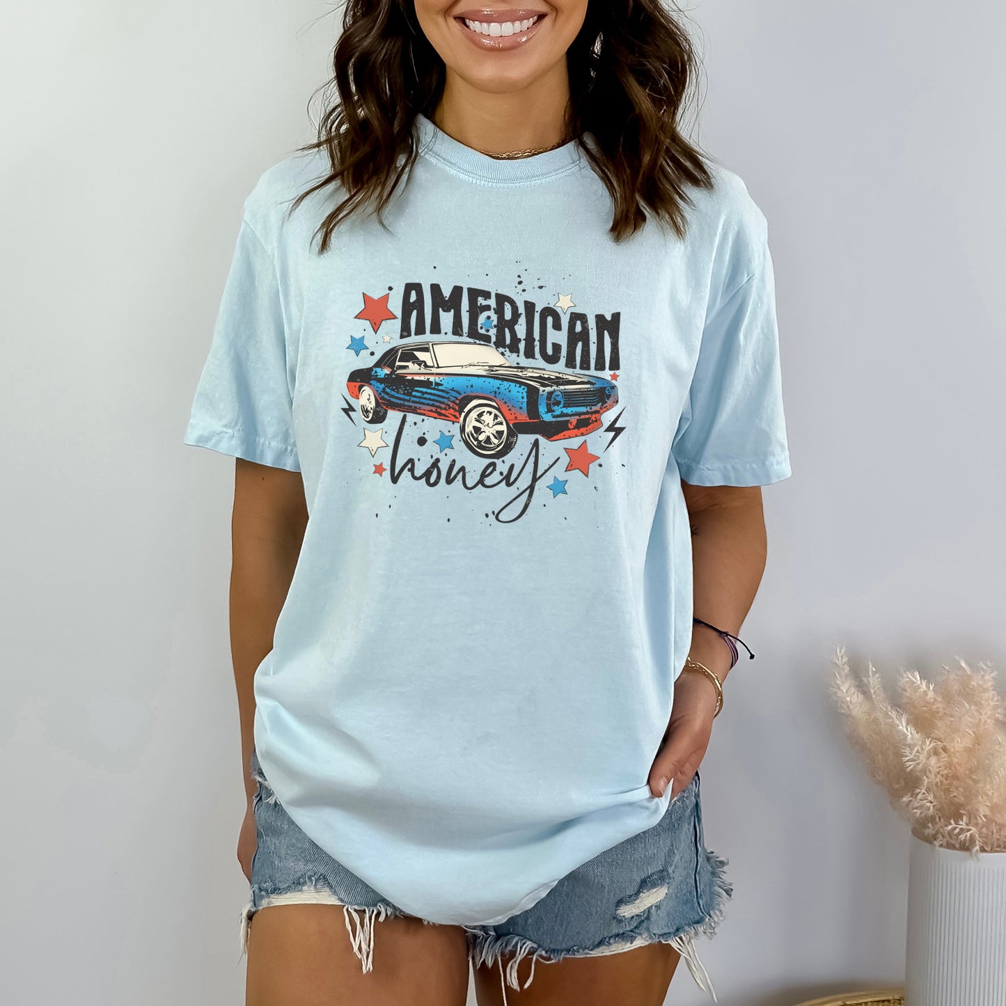 American Honey Car | Garment Dyed Short Sleeve Tee