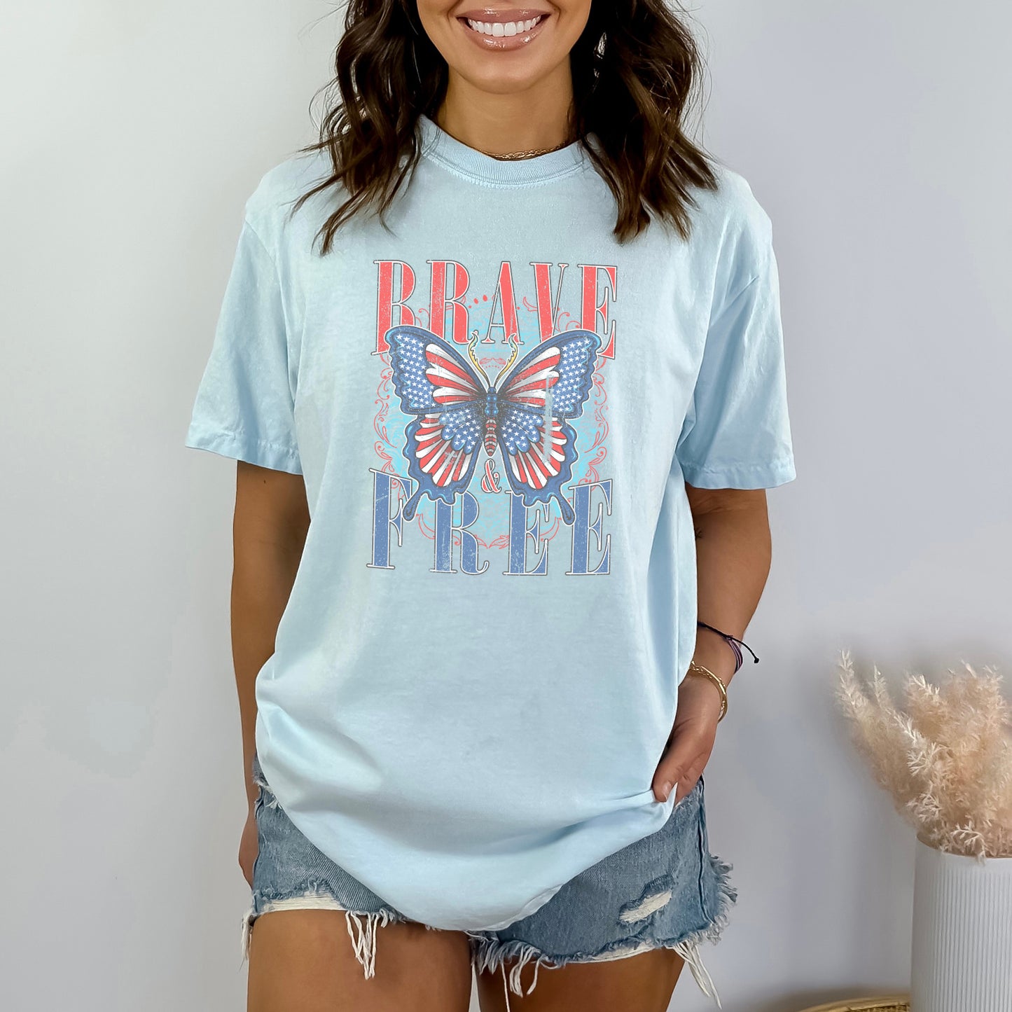 Brave Butterfly | Garment Dyed Short Sleeve Tee