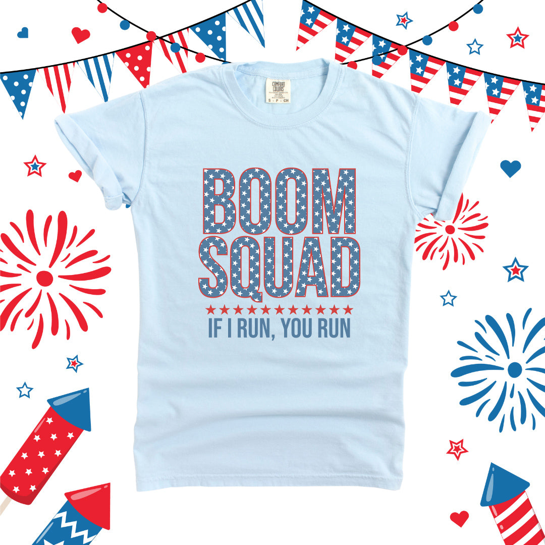 Boom Squad Varsity Stars | Garment Dyed Short Sleeve Tee