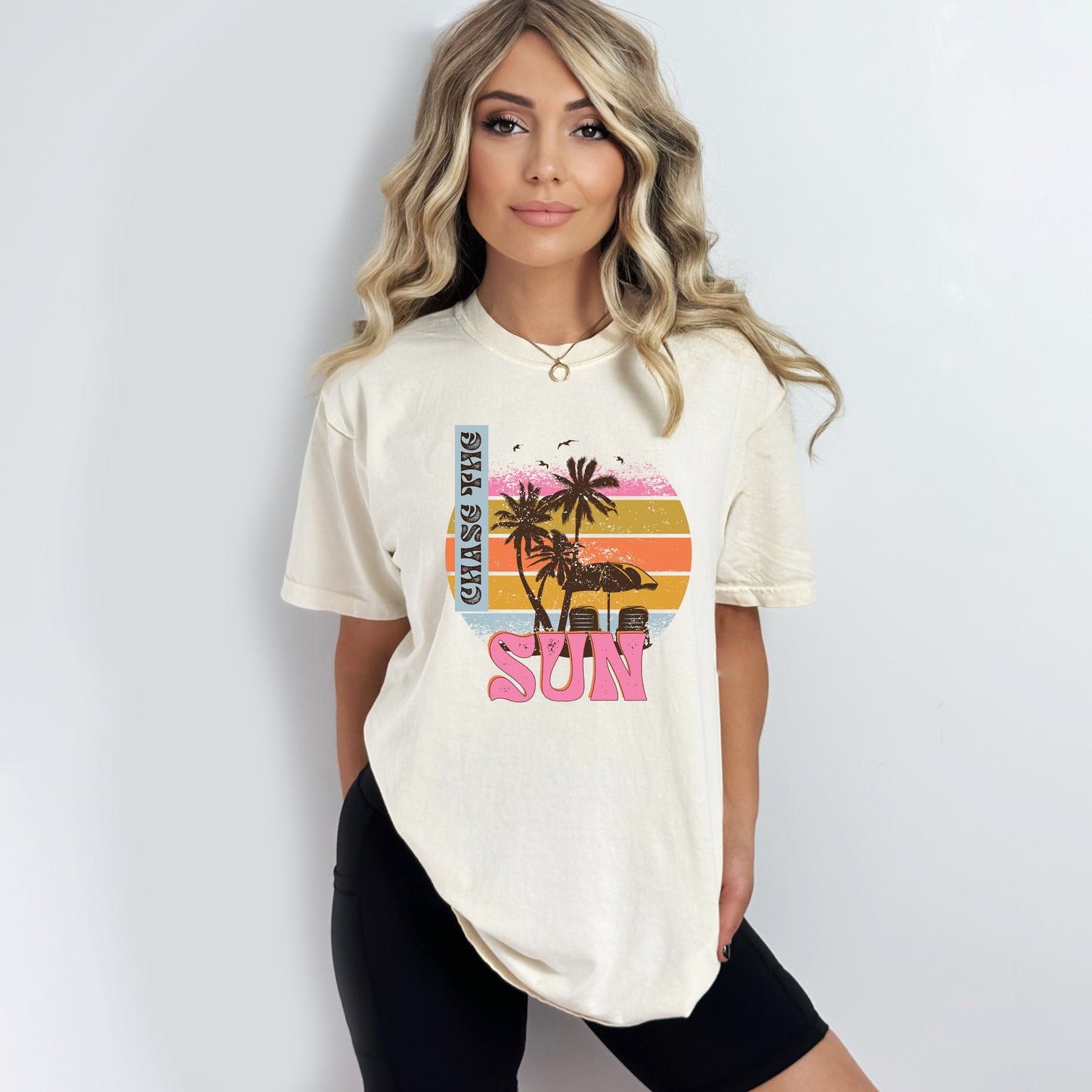 Chase The Sun Vintage | Garment Dyed Short Sleeve Tee