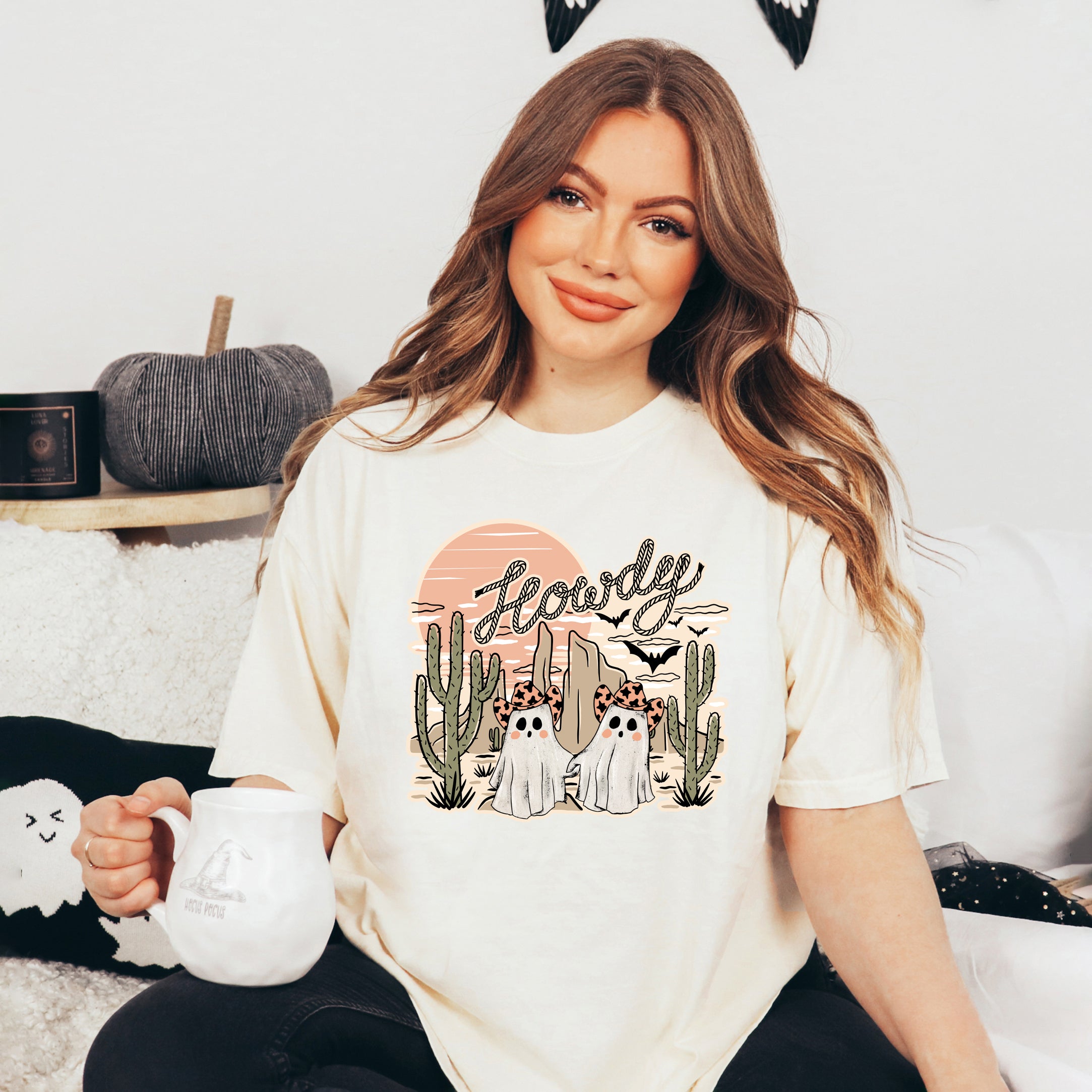 Howdy Ghosties | Garment Dyed Tee