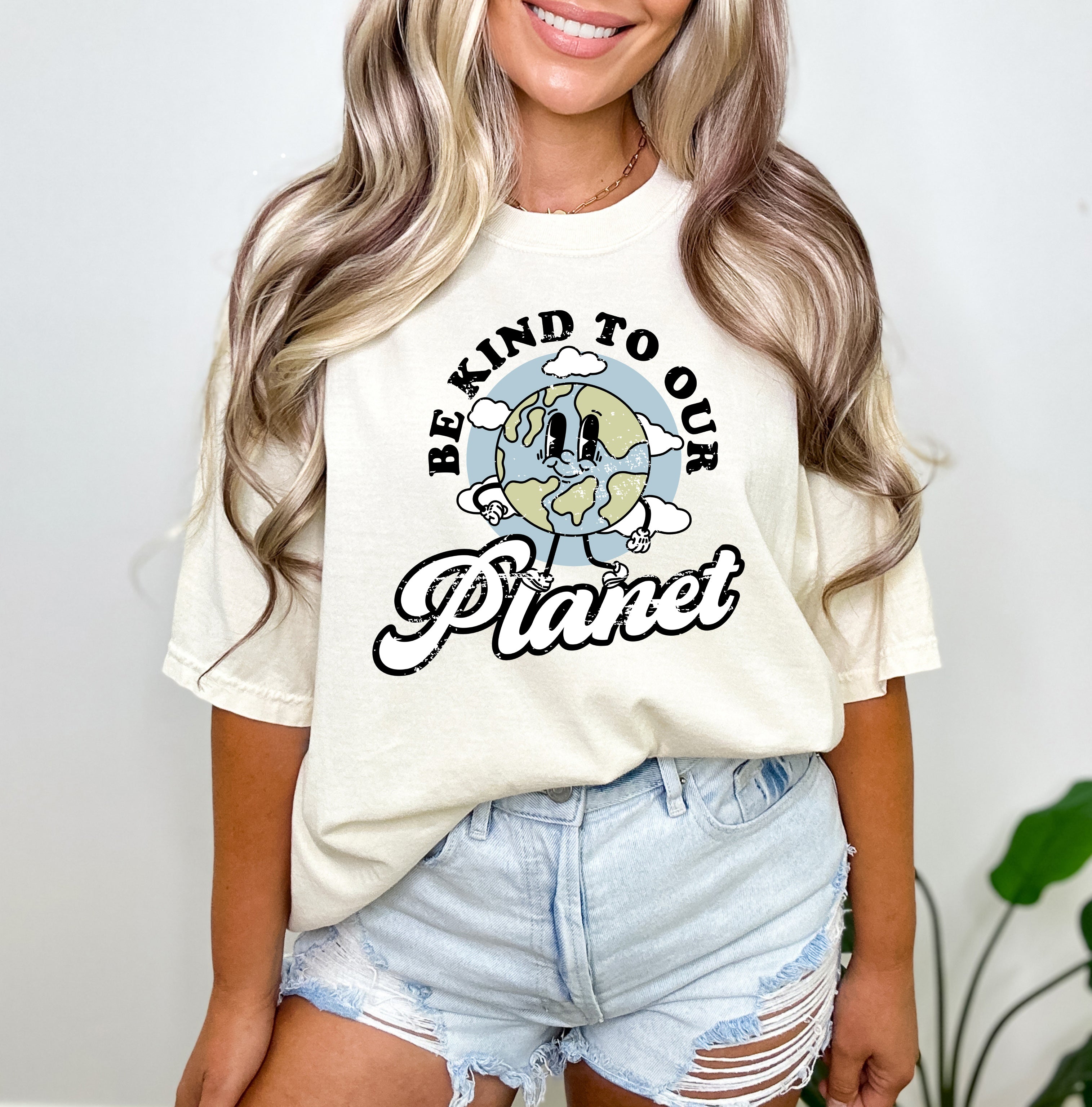 Be Kind To Our Planet | Garment Dyed Short Sleeve Tee