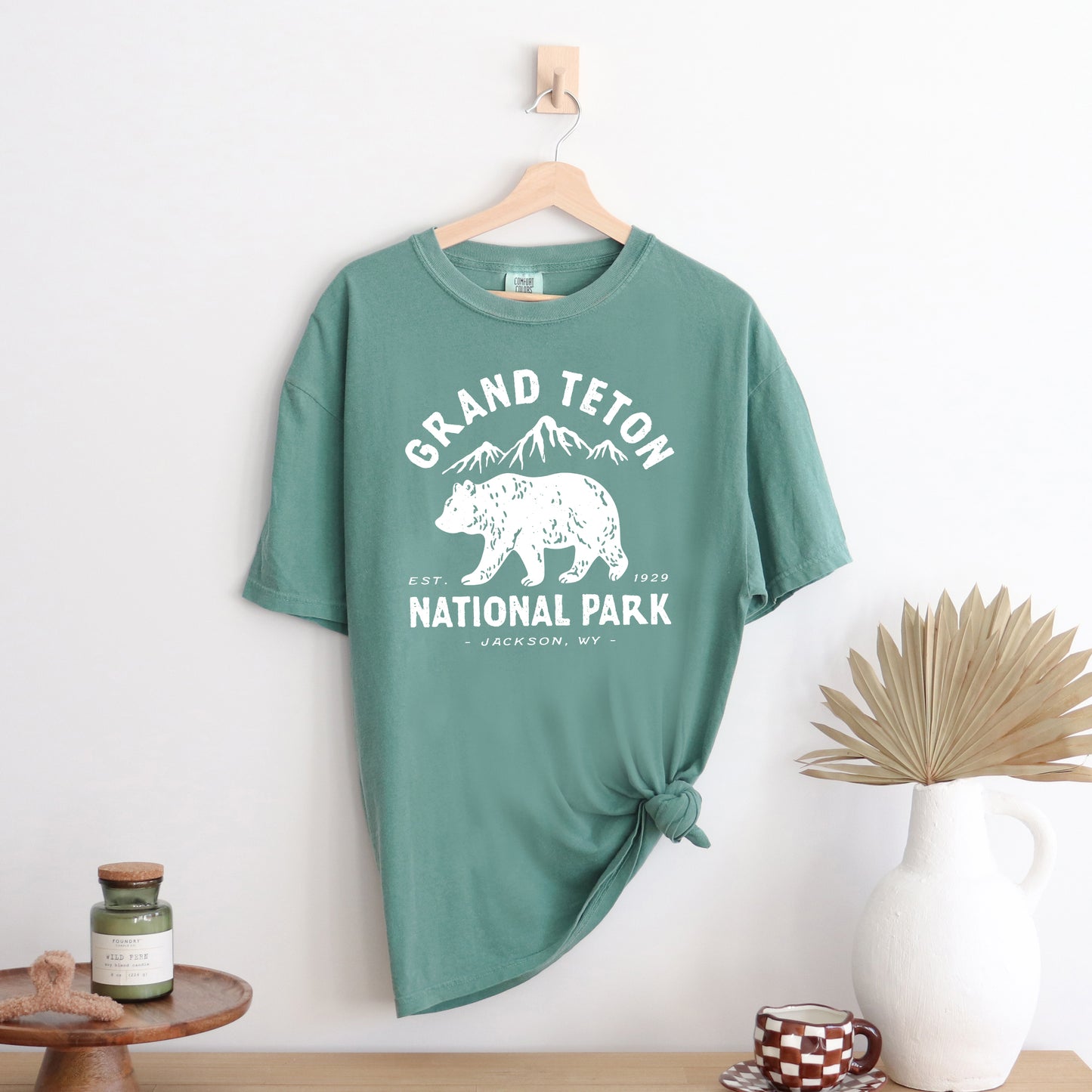 Vintage Grand Teton National Park | Garment Dyed Short Sleeve Tee