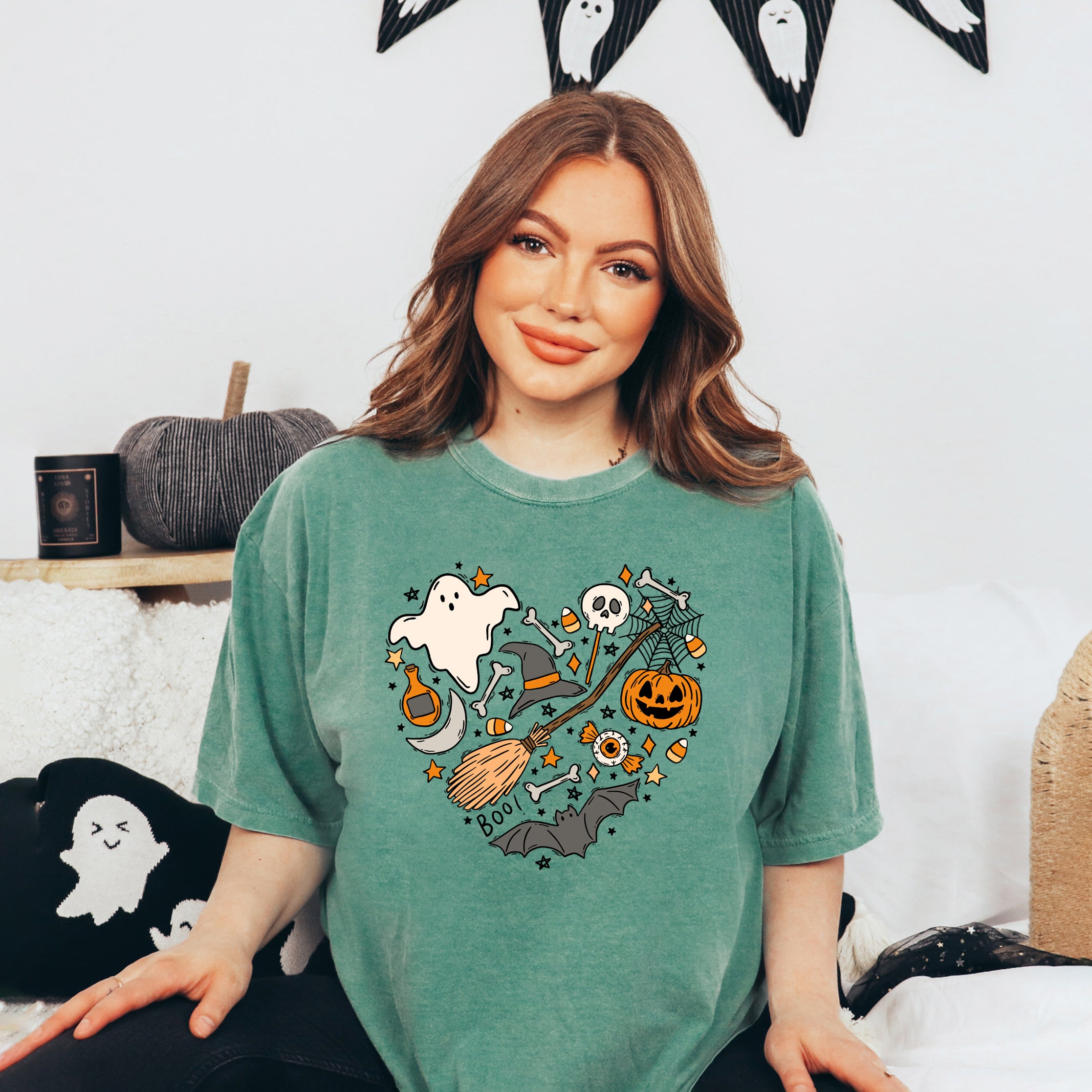 Halloween Heart | Garment Dyed Short Sleeve Tee