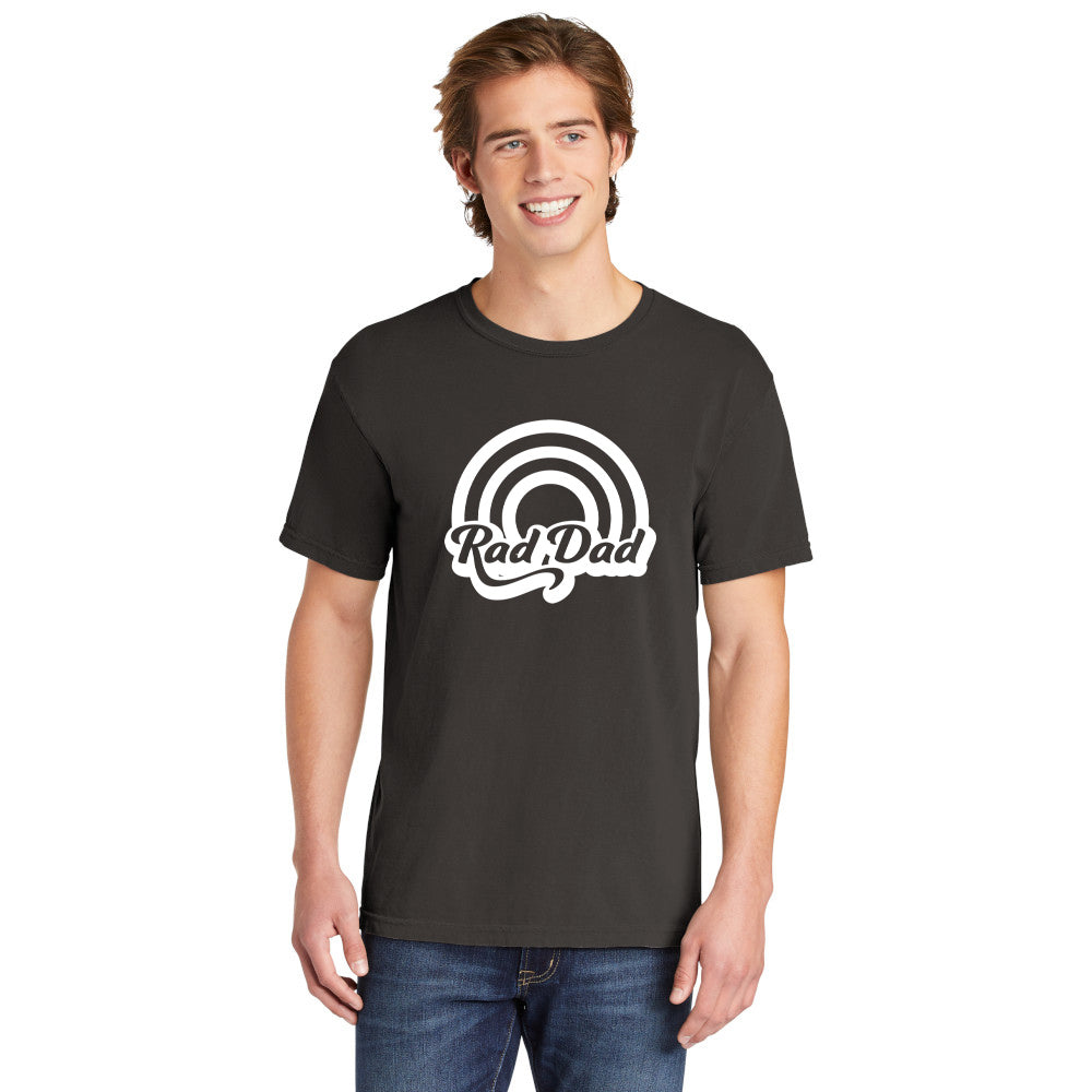 Rad Dad Rainbow | Men's Garment Dyed Tee