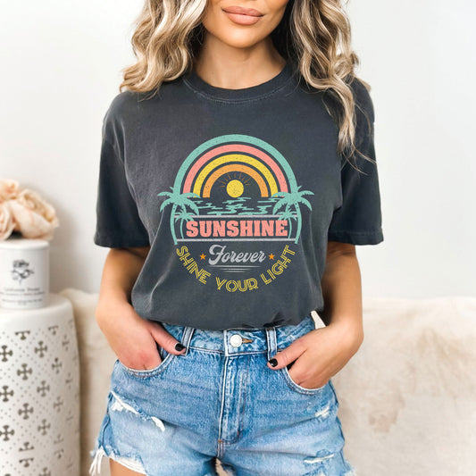 Sunshine Forever Grunge | Garment Dyed Short Sleeve Tee