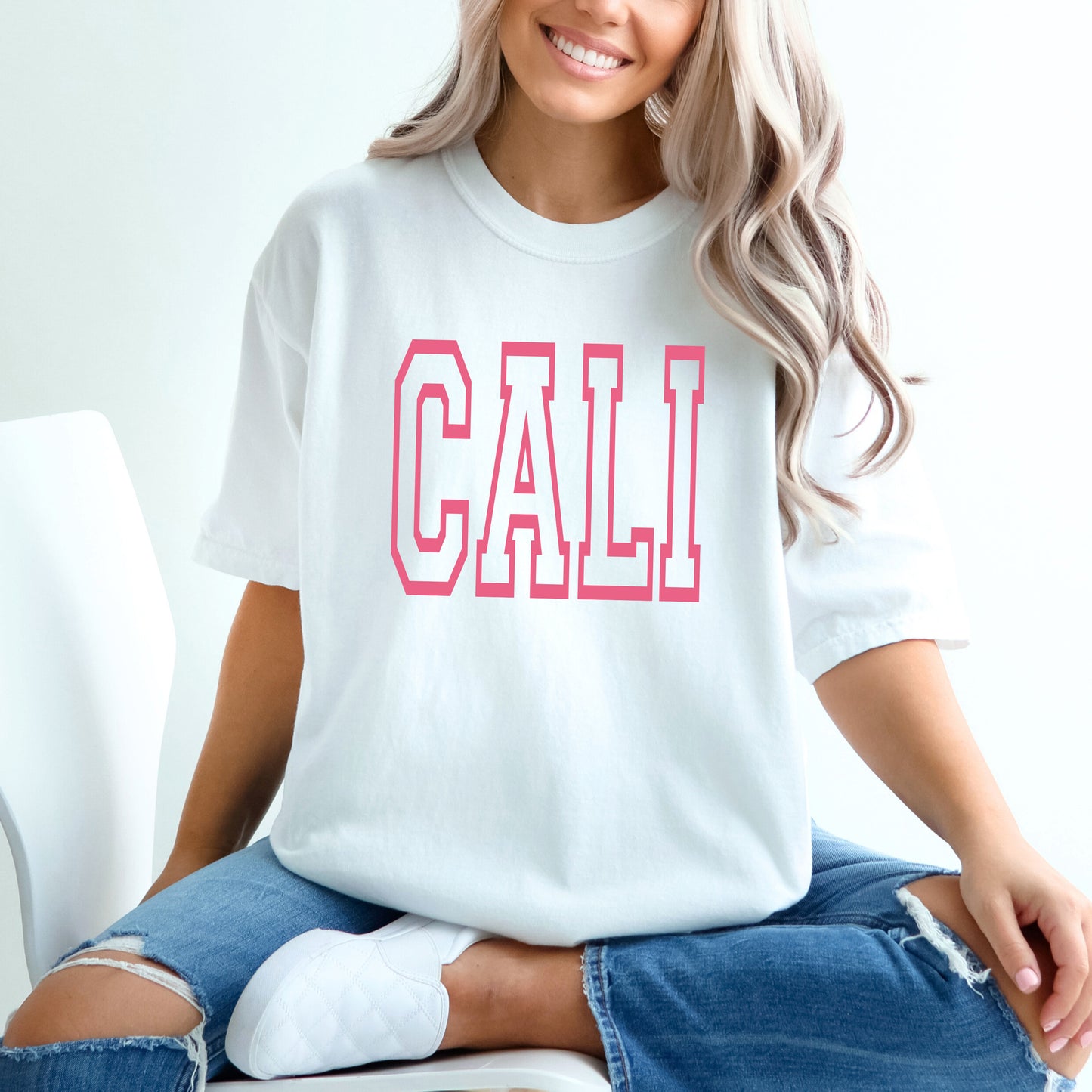 Cali Bold | Garment Dyed Short Sleeve Tee