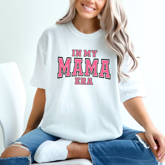 Pink Mama Era Varsity | Garment Dyed Short Sleeve Tee