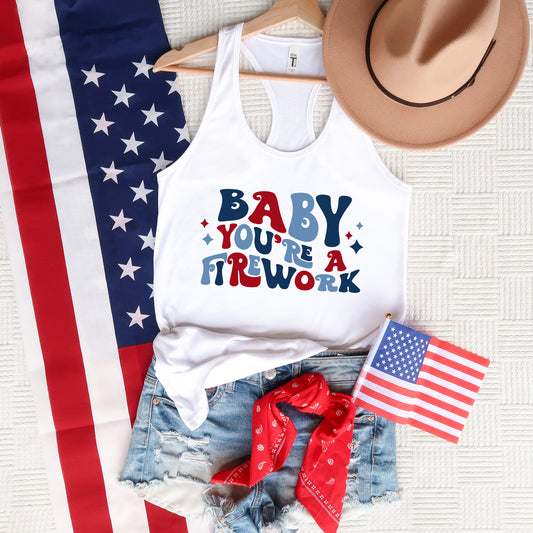 Baby You're A Firework Retro | Raceberback Tank