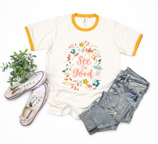 See The Good Floral | Ringer Tee