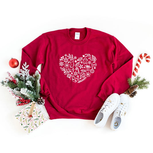 Clearance Christmas Heart | Sweatshirt