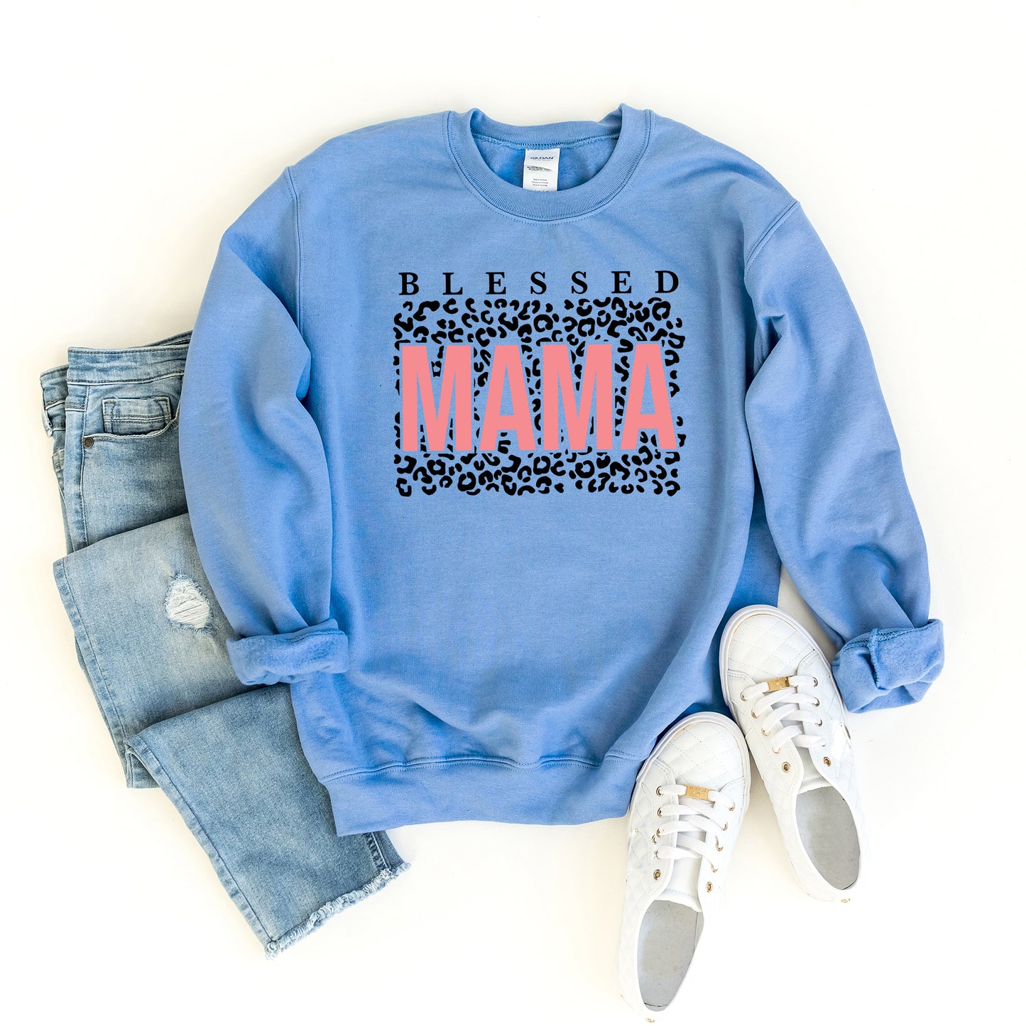 Blessed Mama Leopard | Sweatshirt