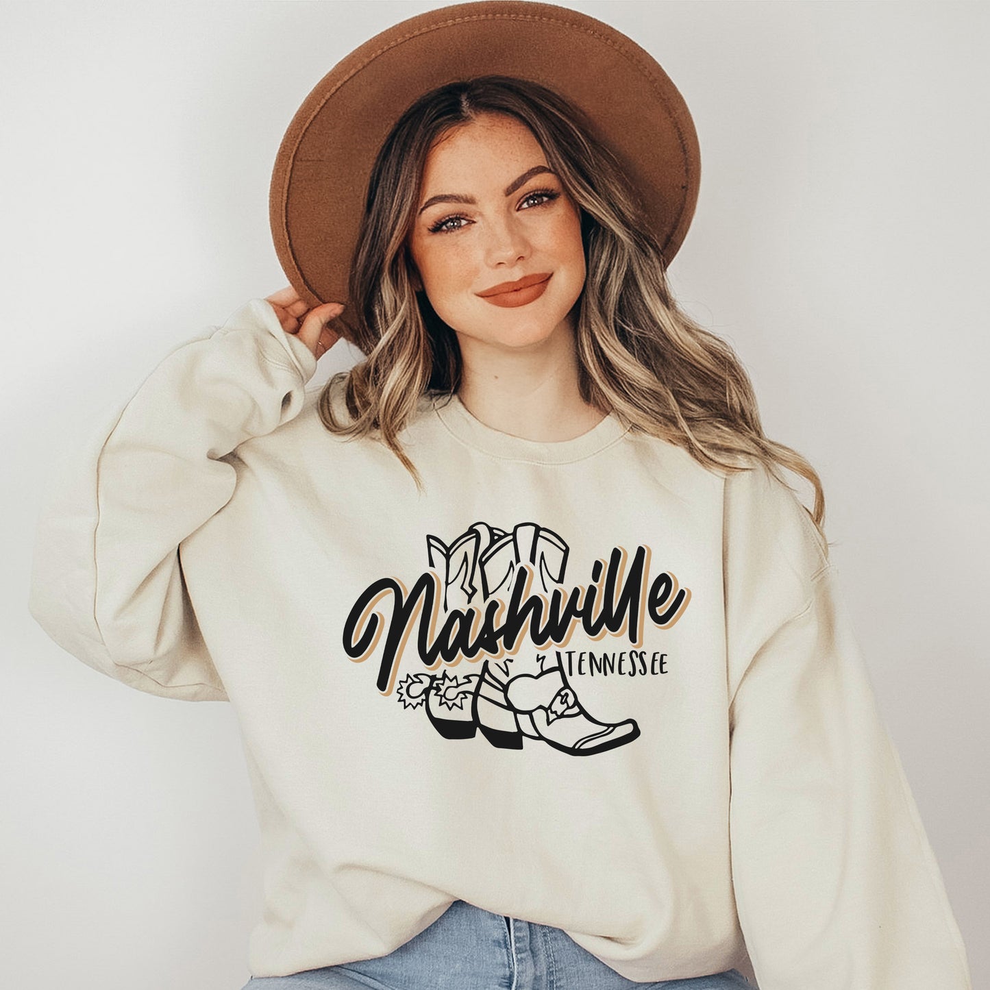 Nashville Tennessee Boots | Sweatshirt