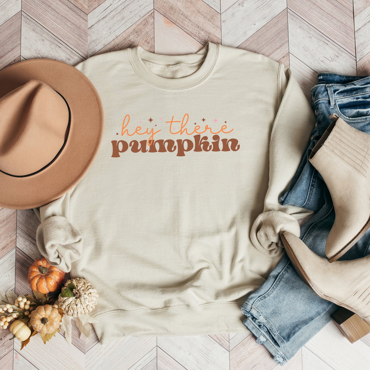 Hey There Pumpkin Stars | Sweatshirt