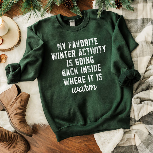 Clearance My Favorite Winter Activity | Sweatshirt