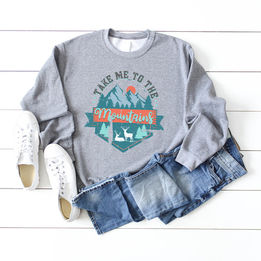 Take Me To The Mountains Colorful | Sweatshirt