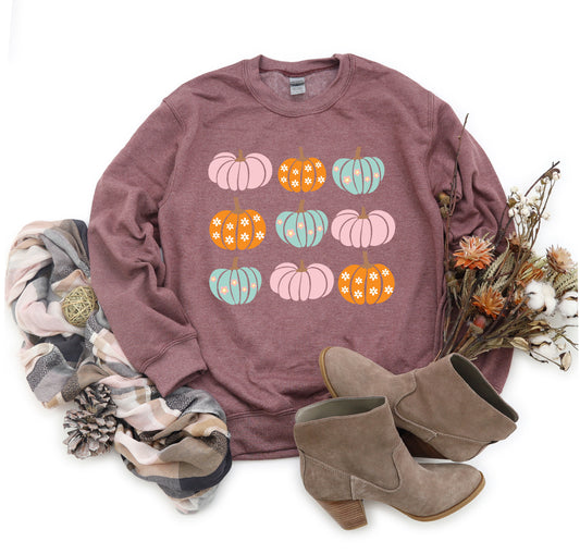 Floral Pumpkins Chart | Sweatshirt