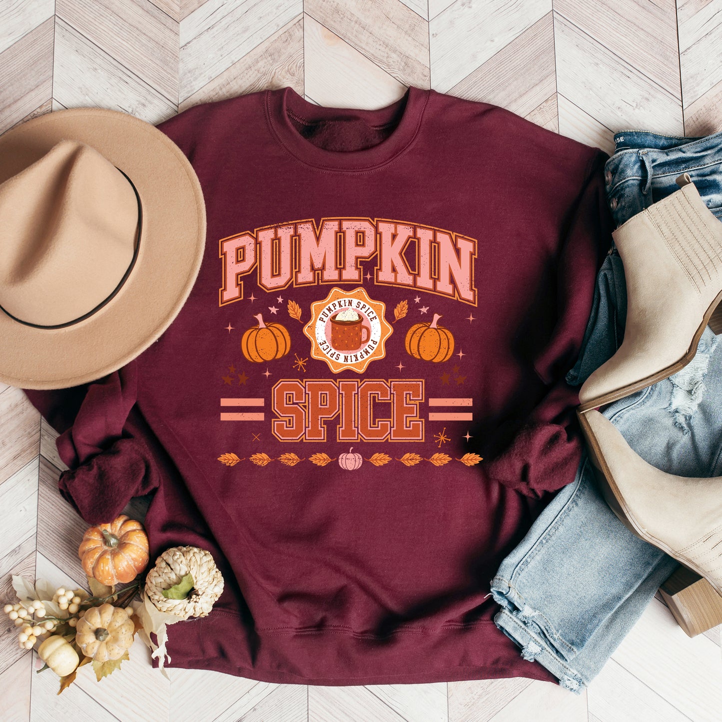 Pumpkin Spice Stripes | Sweatshirt