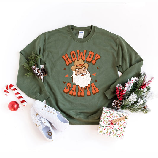 Retro Howdy Santa | Sweatshirt