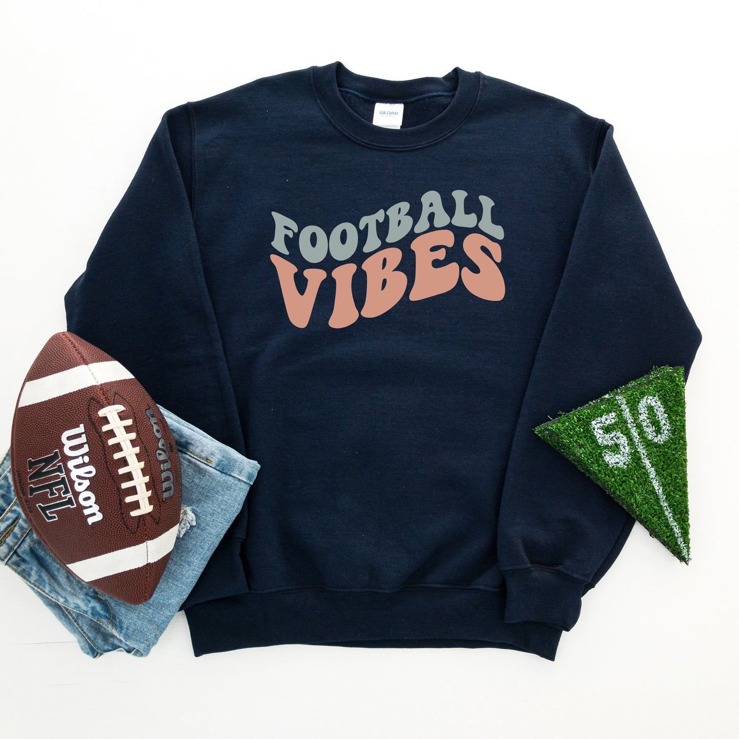 Football Vibes Colorful | Sweatshirt