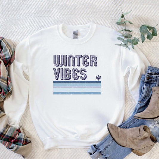 Winter Vibes Stripes | Sweatshirt