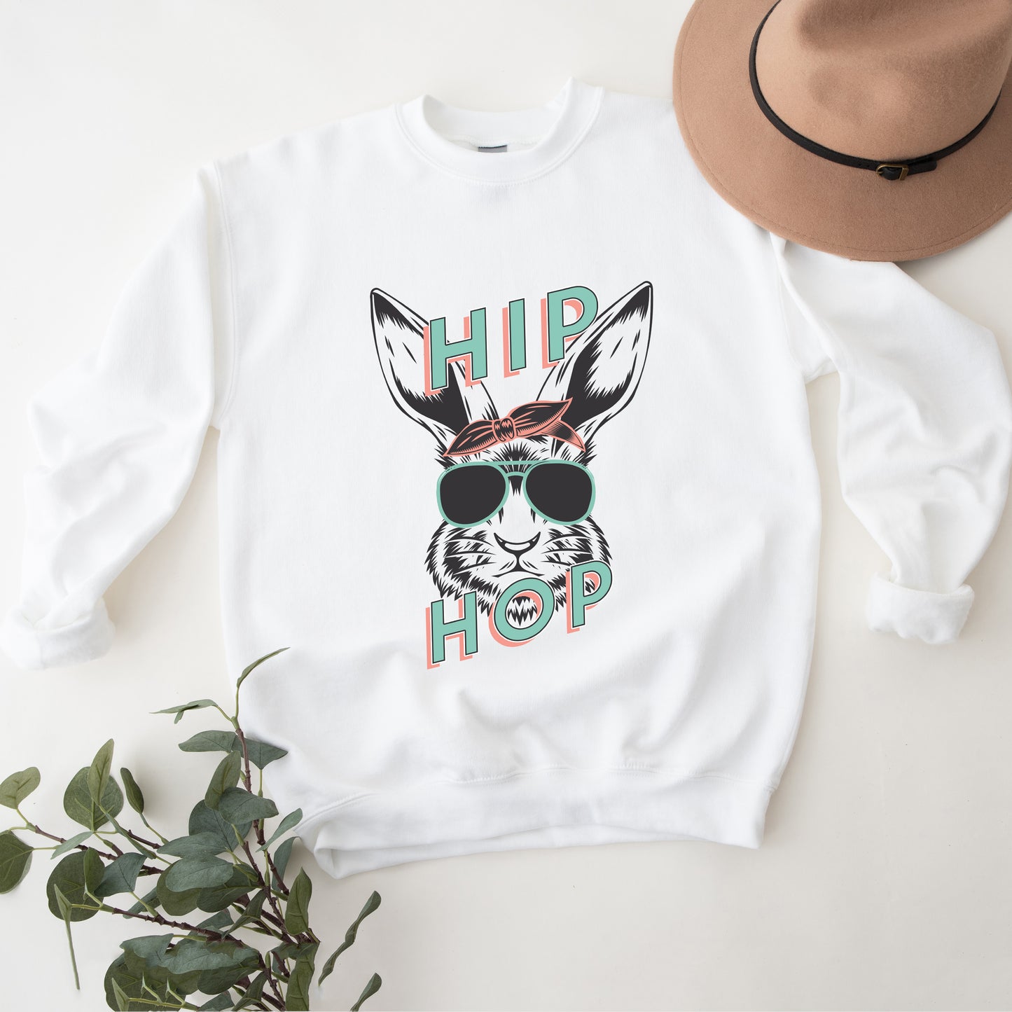 Green Hip Hop Bunny | Sweatshirt
