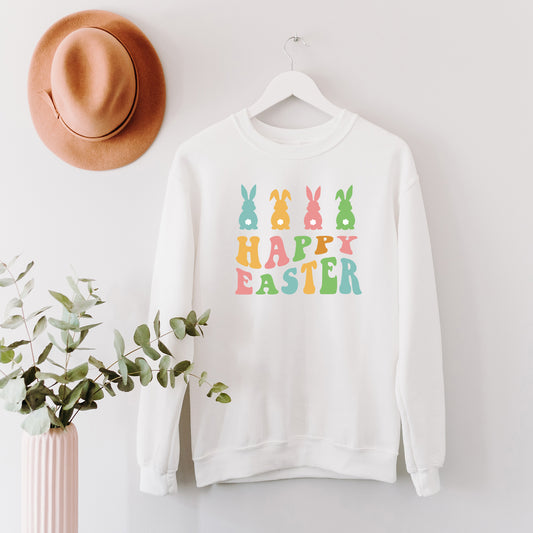 Happy Easter Pastel Bunnies | Sweatshirt