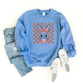 Checkered Bunny | Sweatshirt