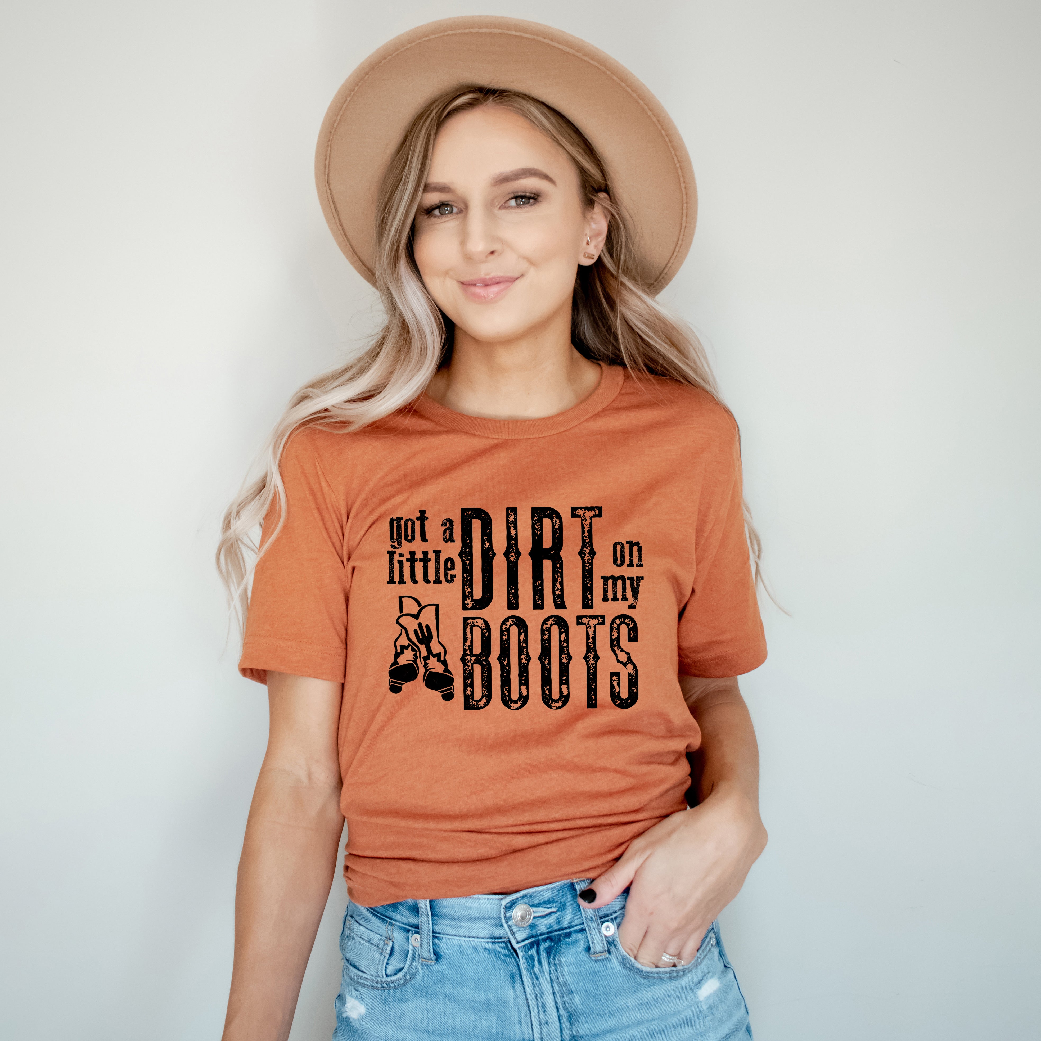 Got A Little Dirt On My Boots | Short Sleeve Crewneck