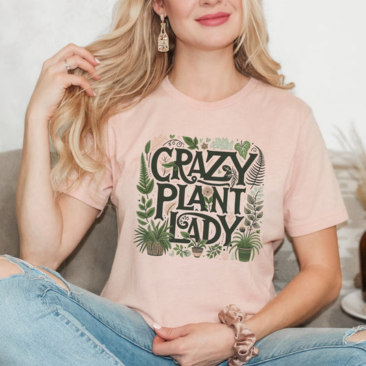 Crazy Plant Lady Colorful | Short Sleeve Graphic Tee