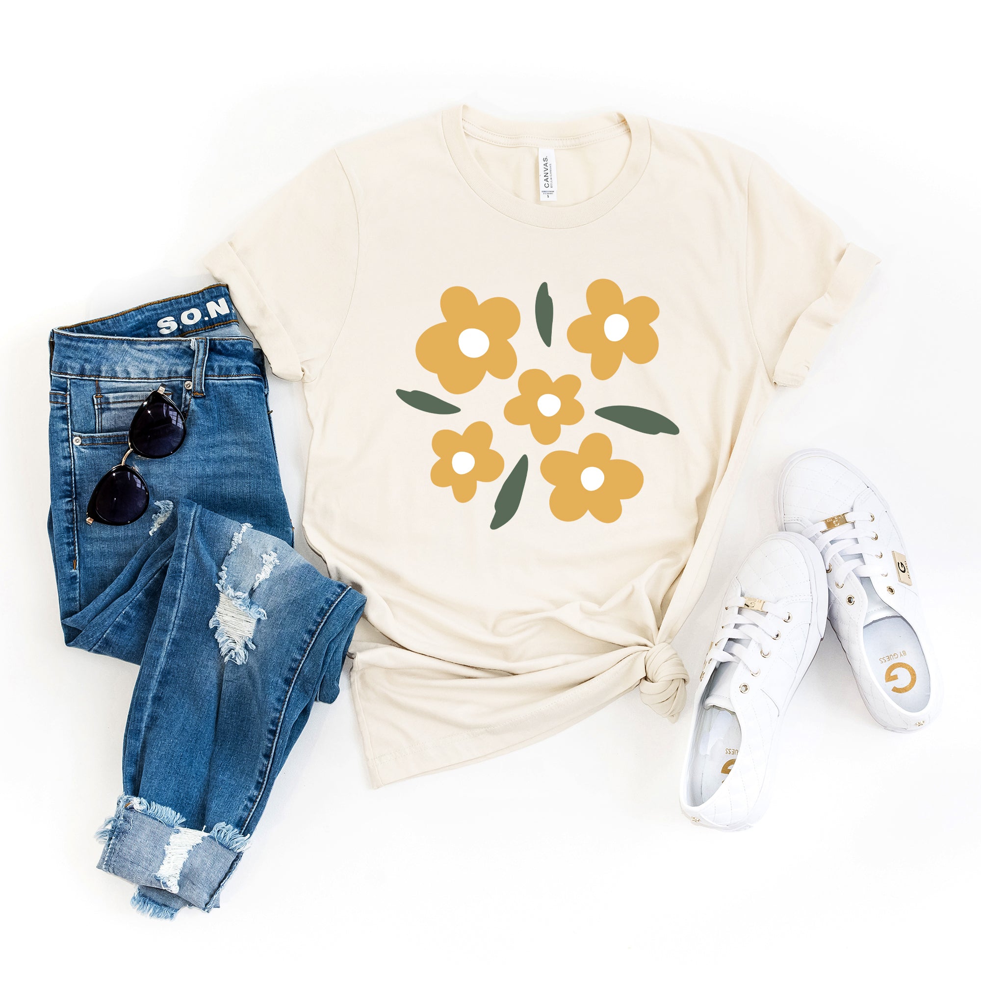 Yellow Daisies | Short Sleeve Graphic Tee