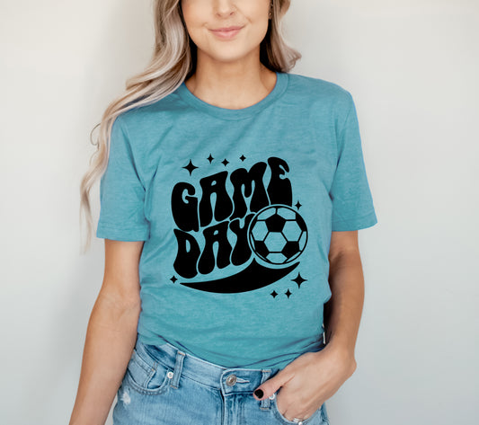 Soccer Game Day Sparkle | Short Sleeve Graphic Tee