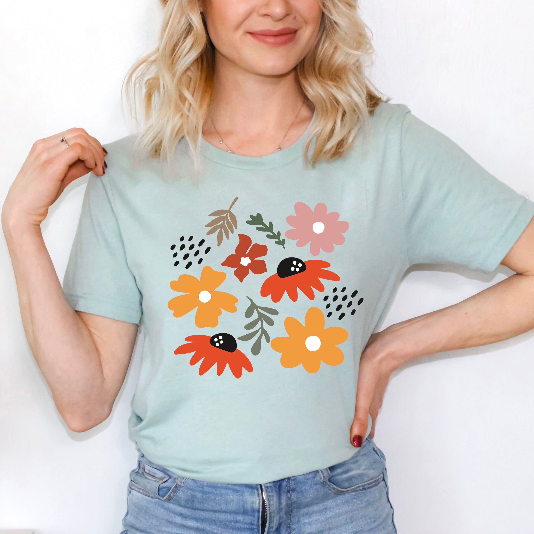 Abstract Flowers | Short Sleeve Graphic Tee