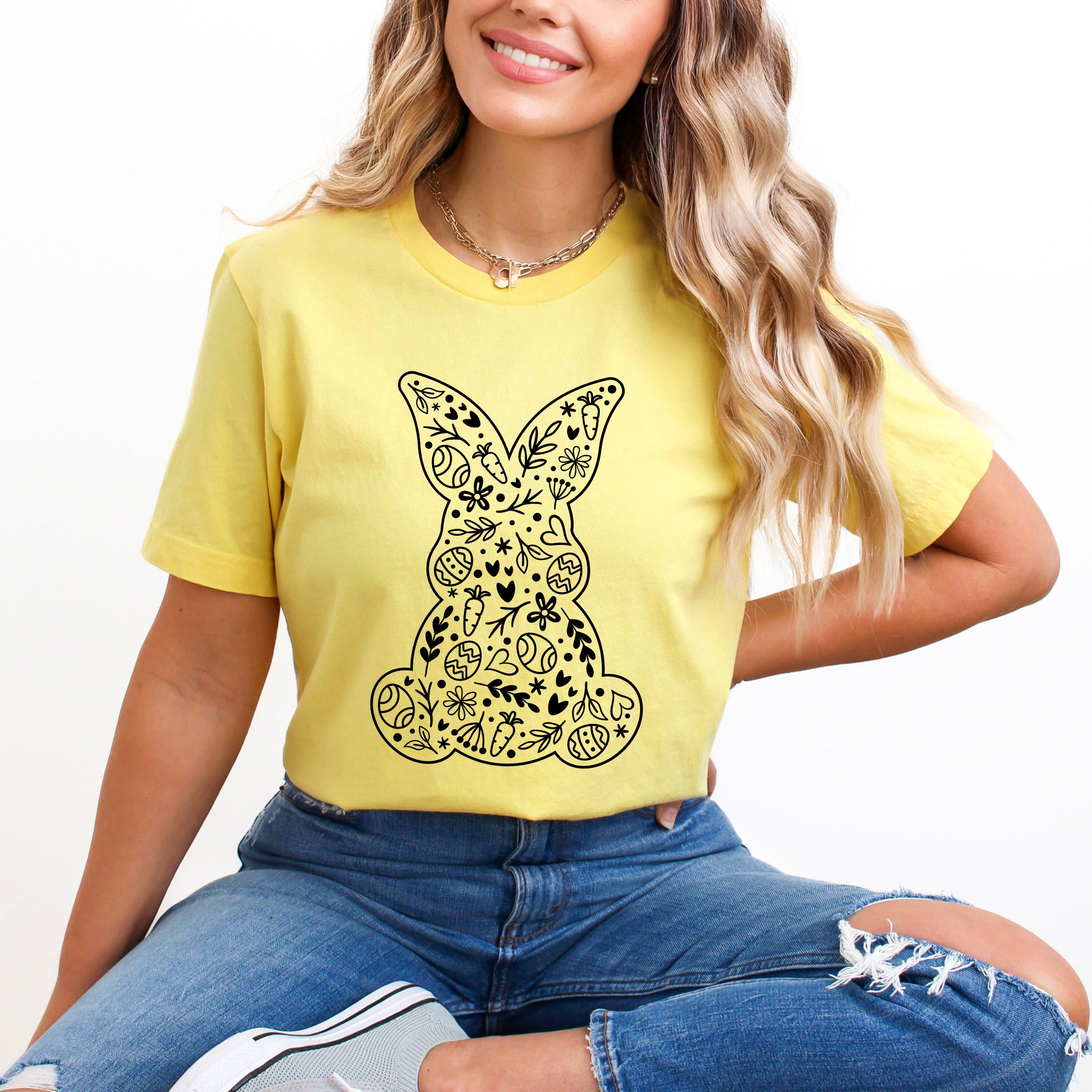 Easter Elements Bunny | Short Sleeve Graphic Tee