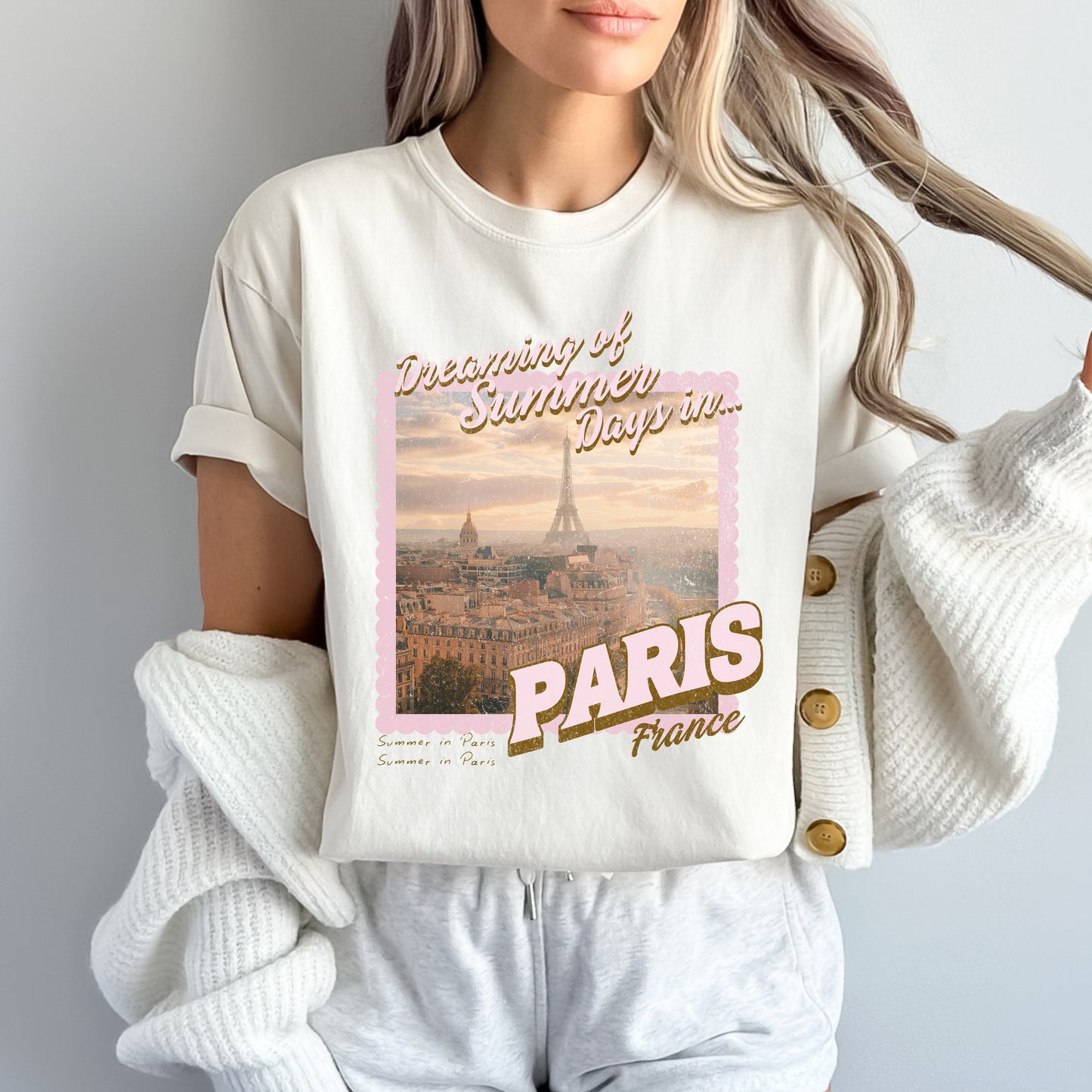 Dreaming Of Paris | Garment Dyed Short Sleeve Tee