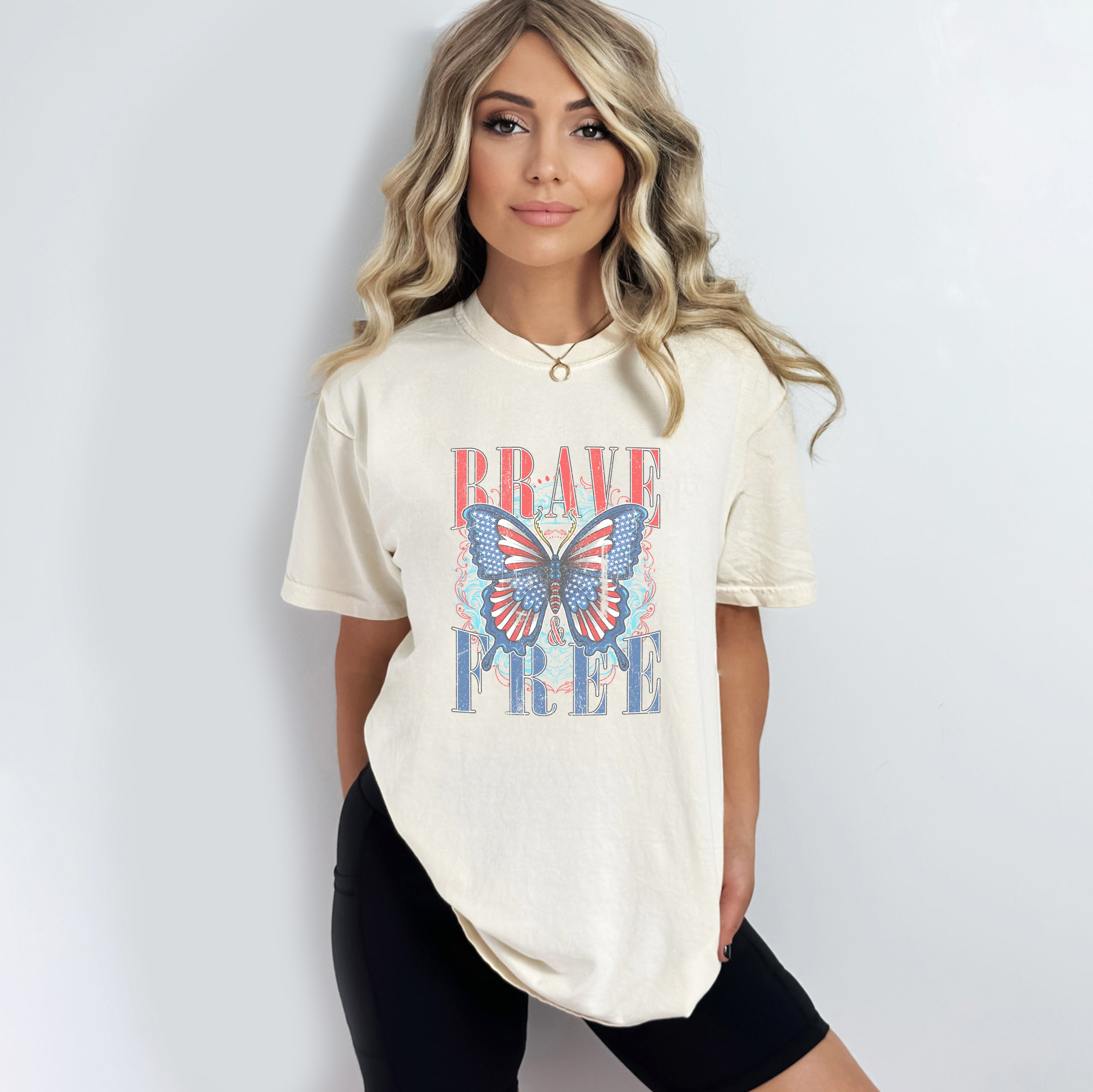 Brave Butterfly | Garment Dyed Short Sleeve Tee