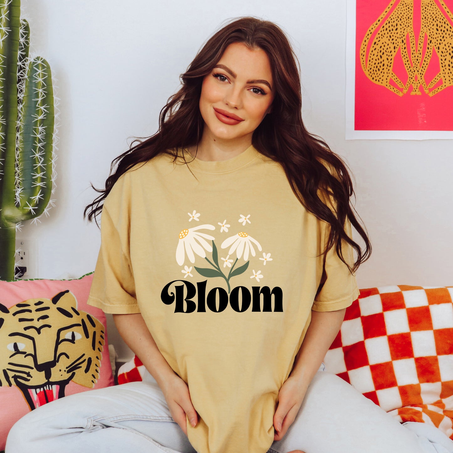 Bloom Daisy Flower | Garment Dyed Short Sleeve Tee