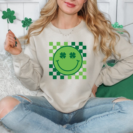 Clover Eyes Smiley | Sweatshirt