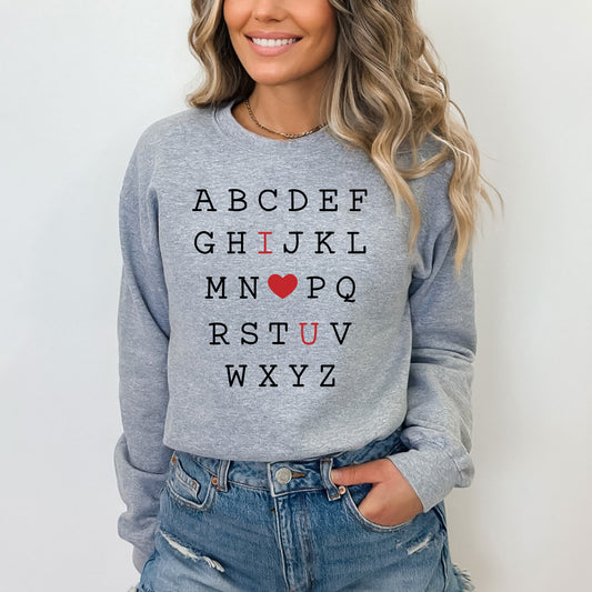 Alphabet I Love You | Sweatshirt