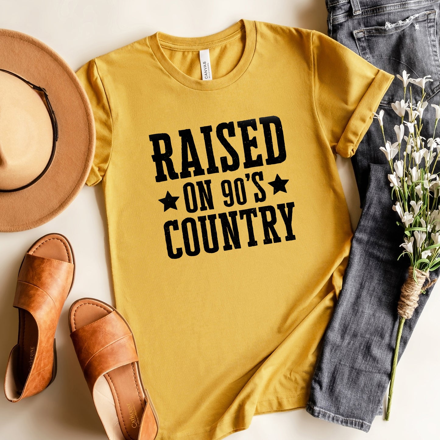Raised On 90s Country | Short Sleeve Graphic Tee