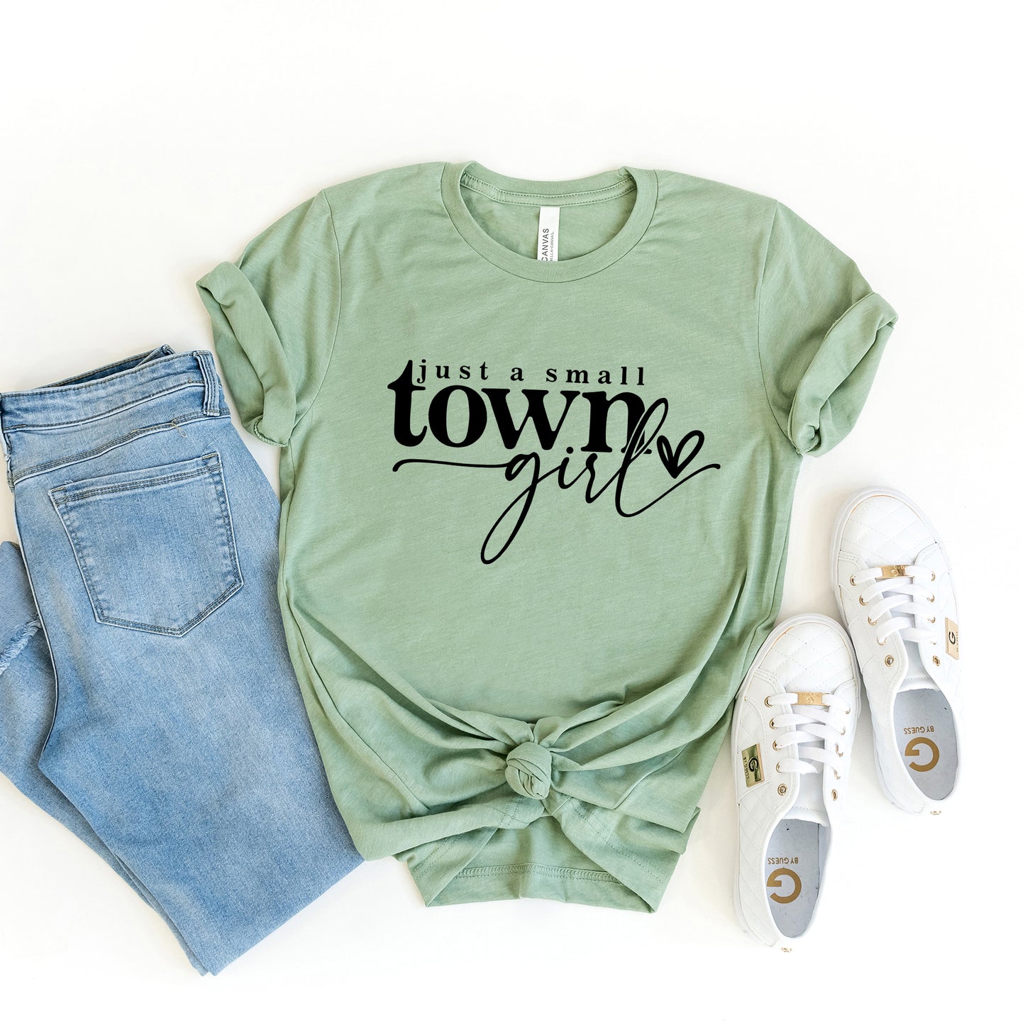 Small Town Girl Heart | Short Sleeve Graphic Tee