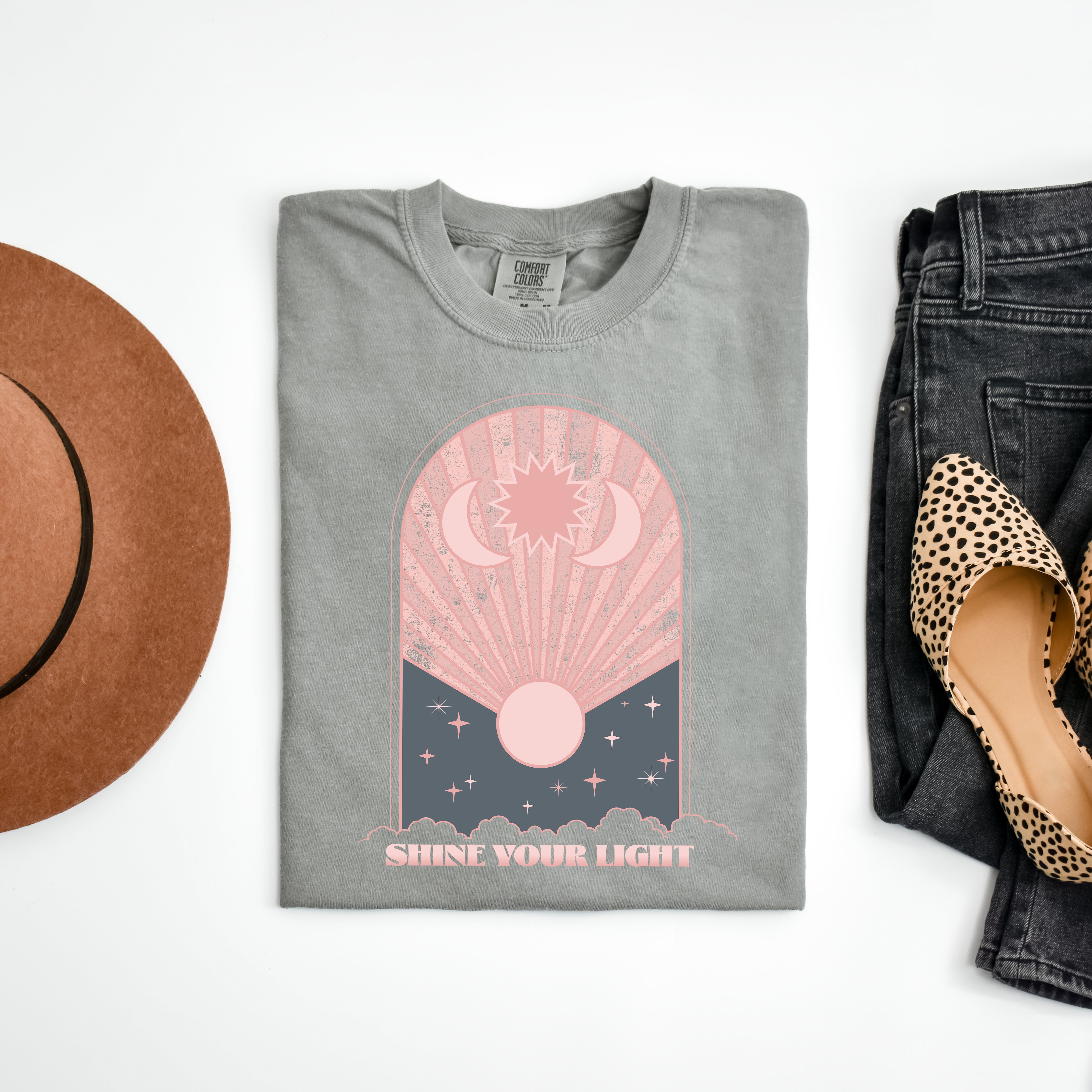 Shine Your Light Vintage | Garment Dyed Short Sleeve Tee