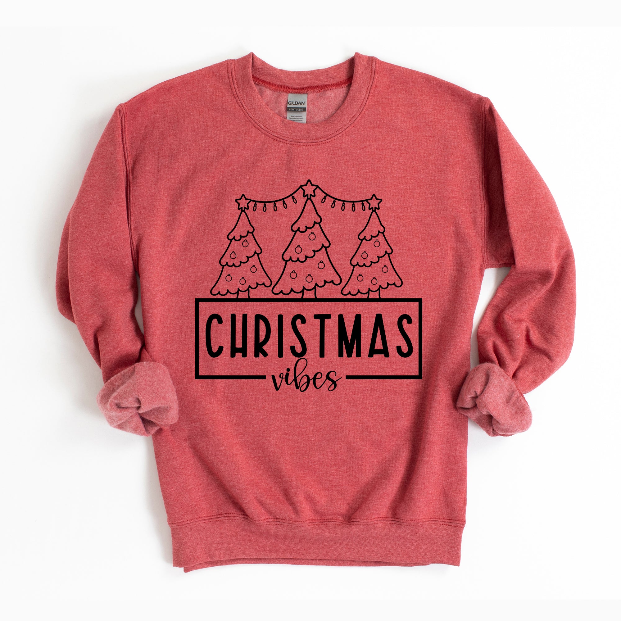 Christmas Vibes Santa Checkered | Sweatshirt
