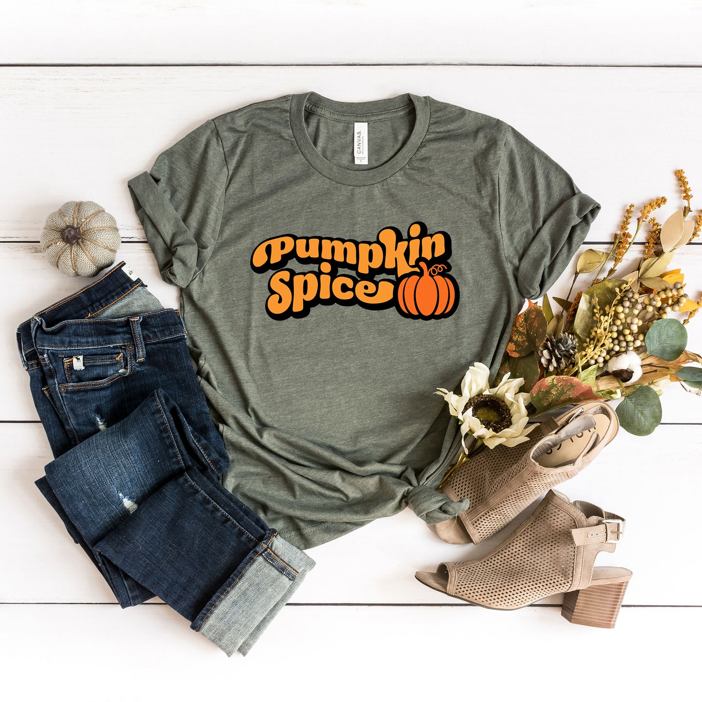 Retro Pumpkin Spice | Short Sleeve Graphic Tee