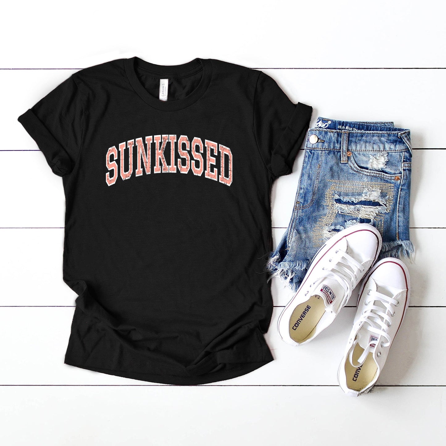 Clearance Distressed Sunkissed | Short Sleeve Graphic Tee