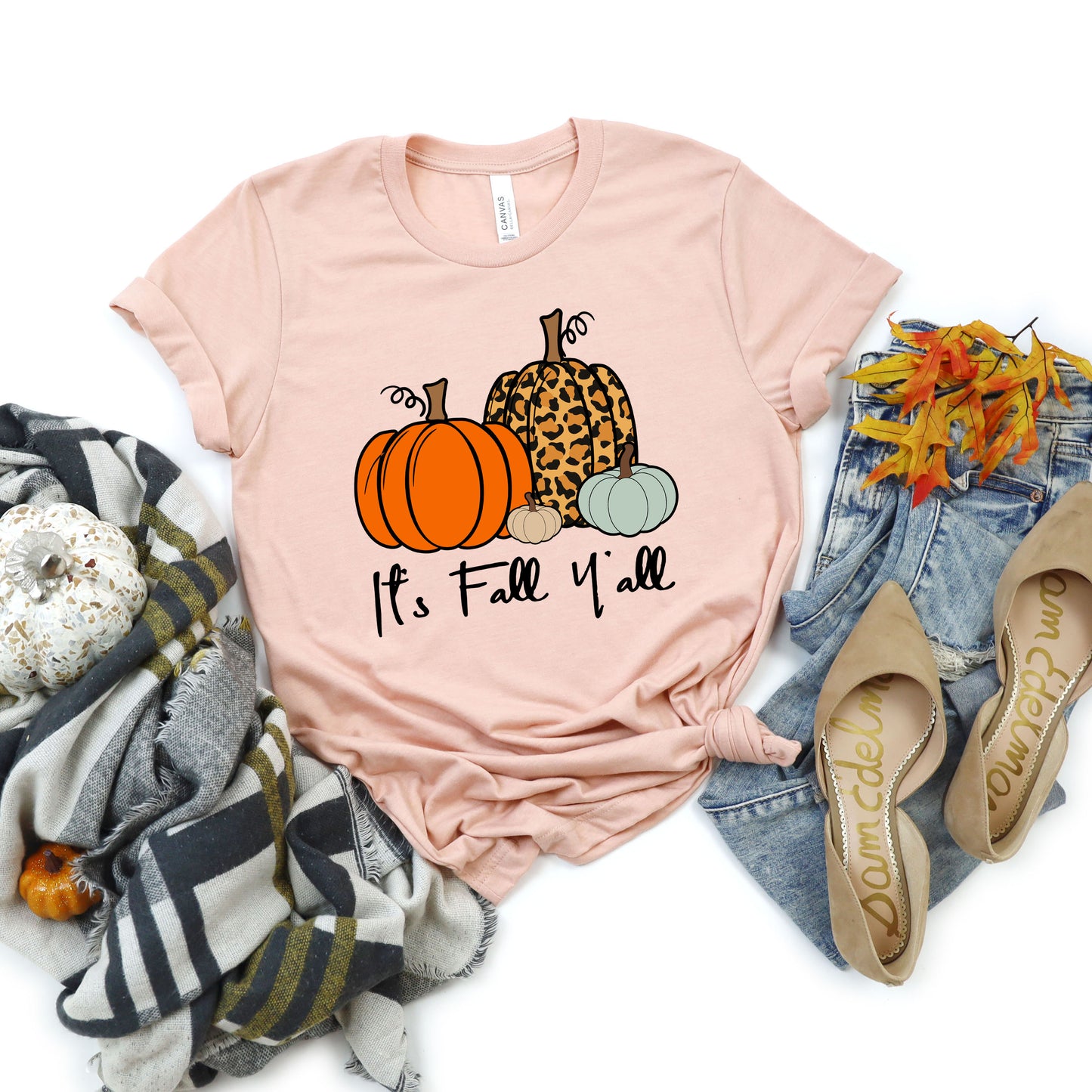 It's Fall Y'all Pumpkins | Short Sleeve Graphic Tee