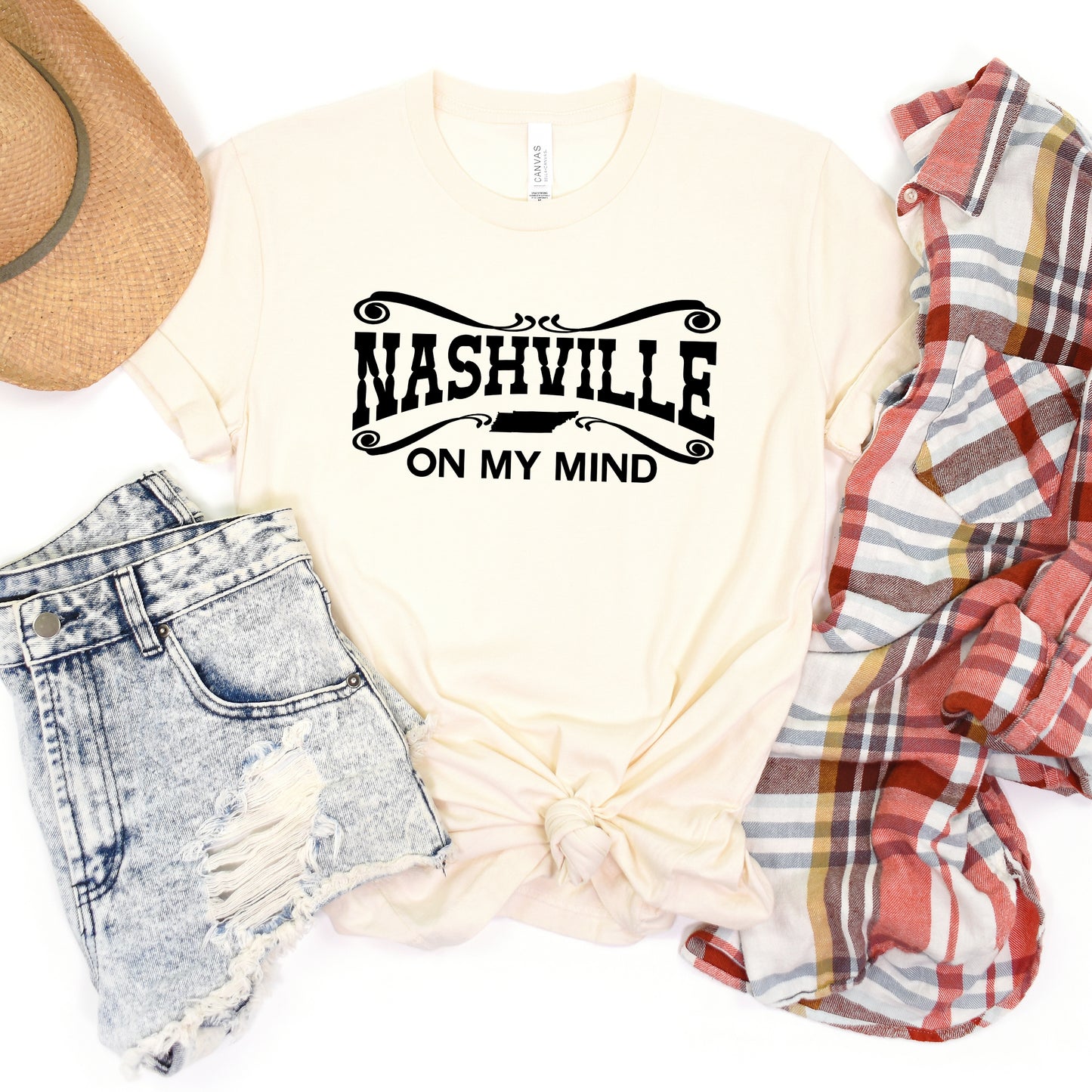 Nashville On My Mind | Short Sleeve Graphic Tee