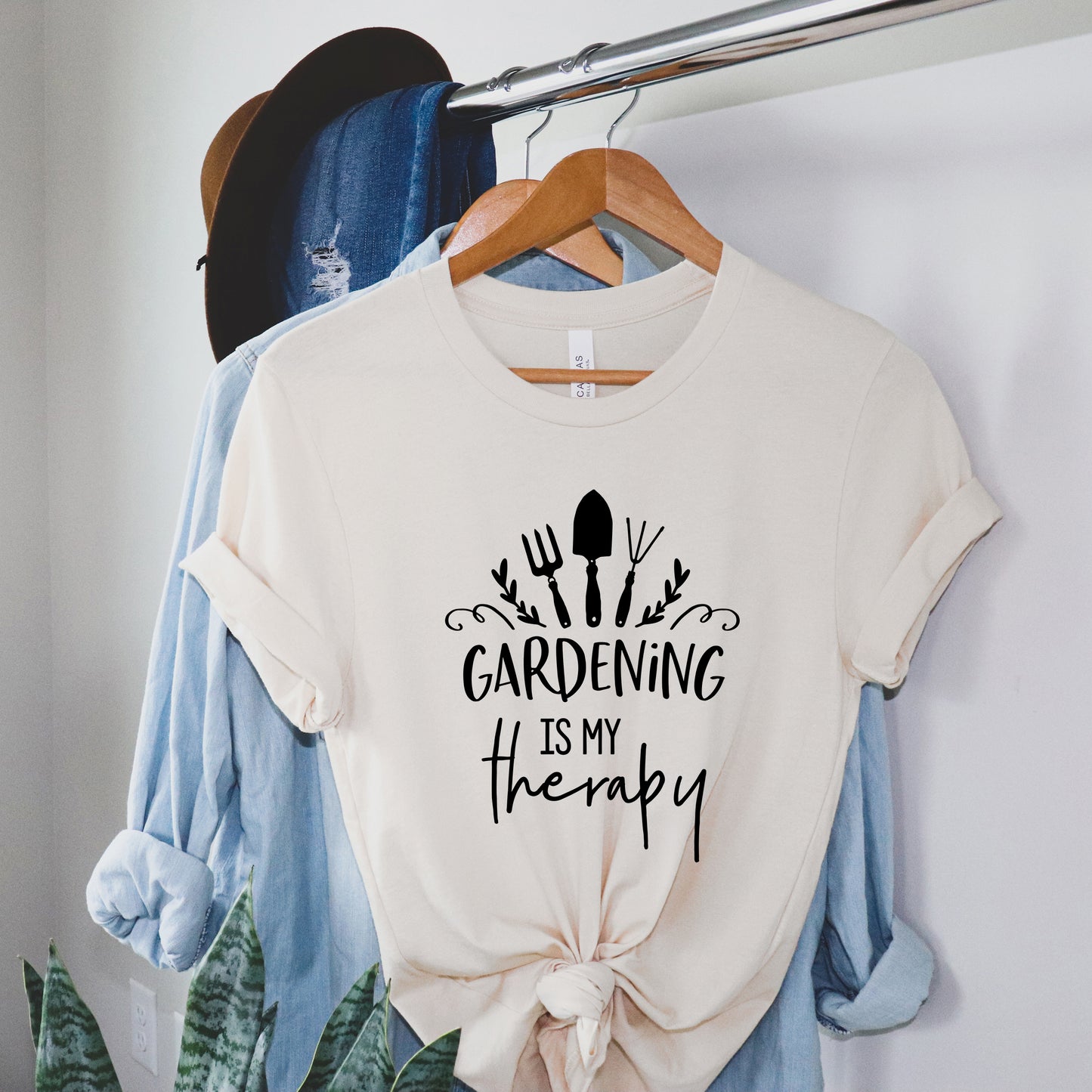 Gardening Is My Therapy | Short Sleeve Graphic Tee