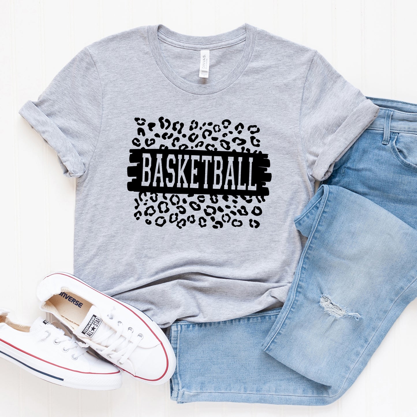 Basketball Leopard | Short Sleeve Graphic Tee